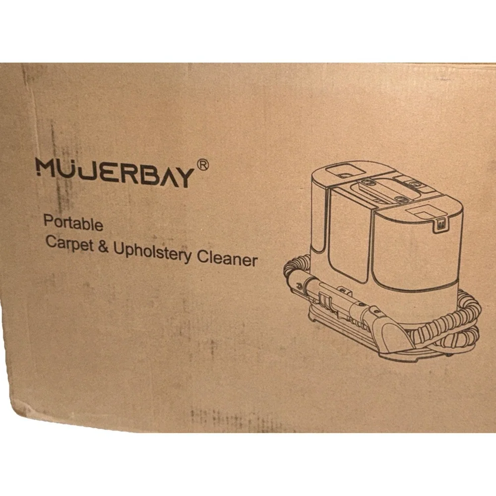 MUJERBAY Portable Spot&Stain Carpet Cleaner, Easy Move with Handle, DeepCleaning